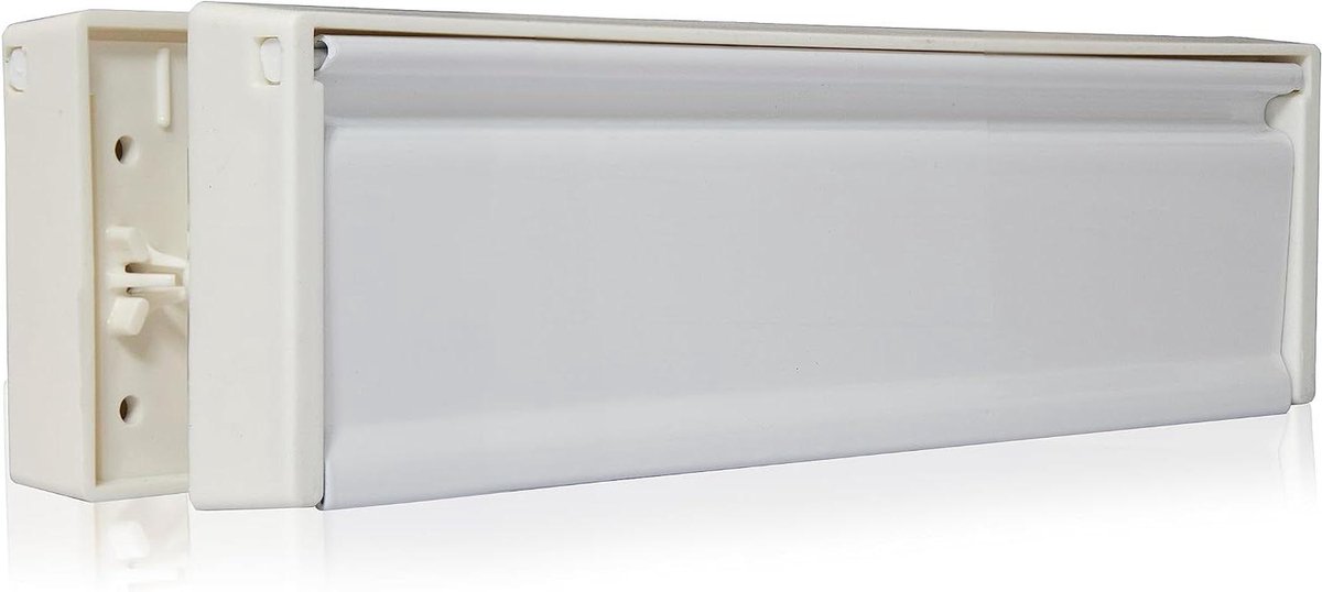 Brievenbus Deurklep - Postklep Tochtvrij - Post Ontvangen - Telescopische Huls - 30 cm - Wit