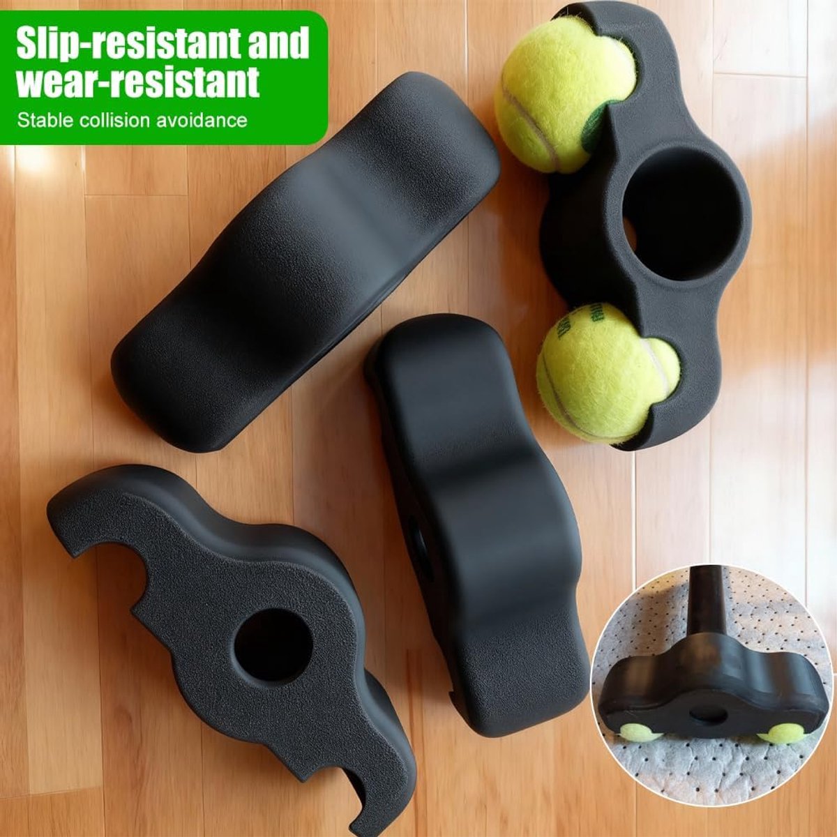 Rocker Plate Voeten - Wipplaten Fietstrainer - Indoor Fietsen - Natuurlijke Zijwaartse Beweging - 4 stuks - Geel