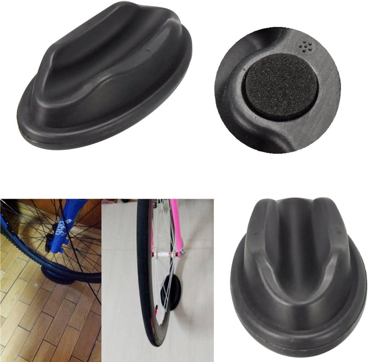 Voorwiel Riser Block - Fiets Stabilisator - Indoor Fietsen - Getrapt Binnenontwerp - 225 x 115 x 55 cm - Zwart