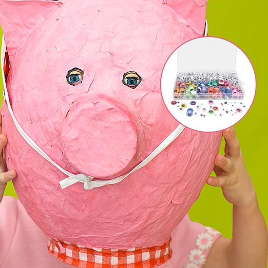 Ogen, 1700 stuks, plastic, knutselogen, meerdere maten om uit te kiezen, zelfklevende ogen, geschikt voor knutseldecoratie, speelgoedproductie, wenskaarten — afbeelding 5
