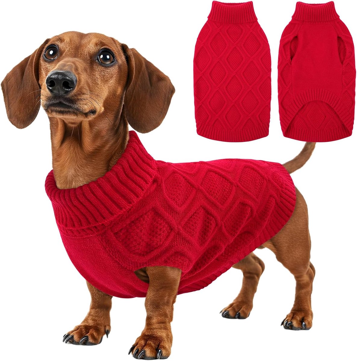 Hondentrui winter hondentrui coltrui mouwloos gebreid vest l