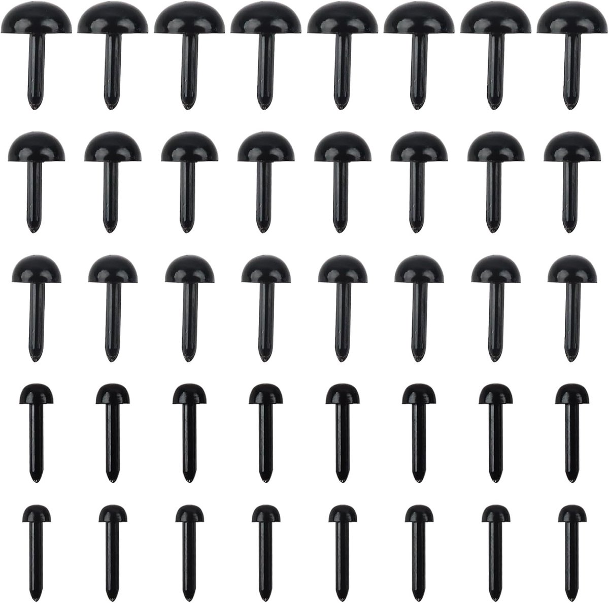 Ogen kits poppenogen zwart 3 mm 4 mm 5 mm 6 mm 8 mm knutselogen voor pop marionet