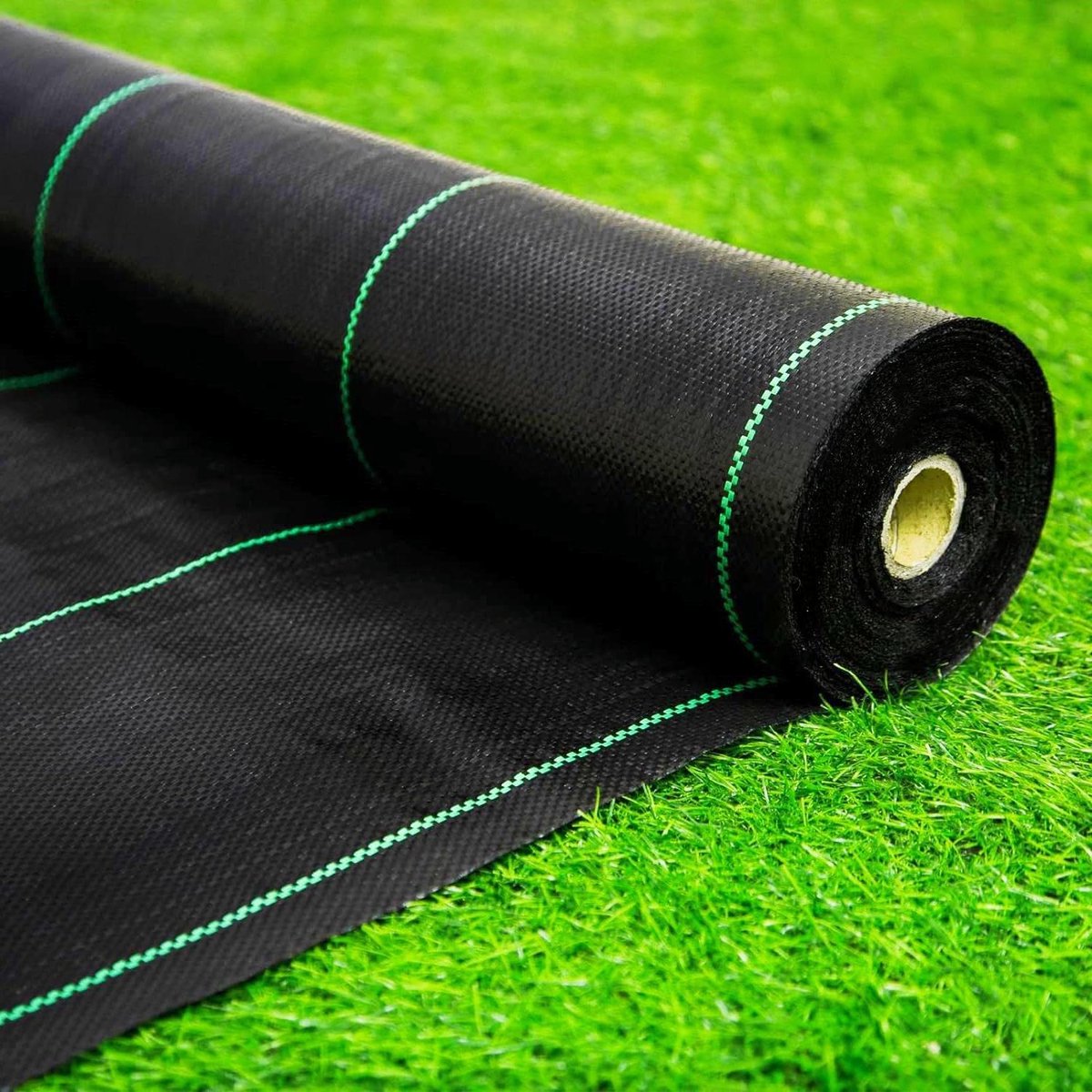 Onkruiddoek Tuin - Wegdoek Bodembedekker - Onkruid Vrij Houden - Zwaar Geweven Polypropyleen - 122 cm x 55 m - Zwart