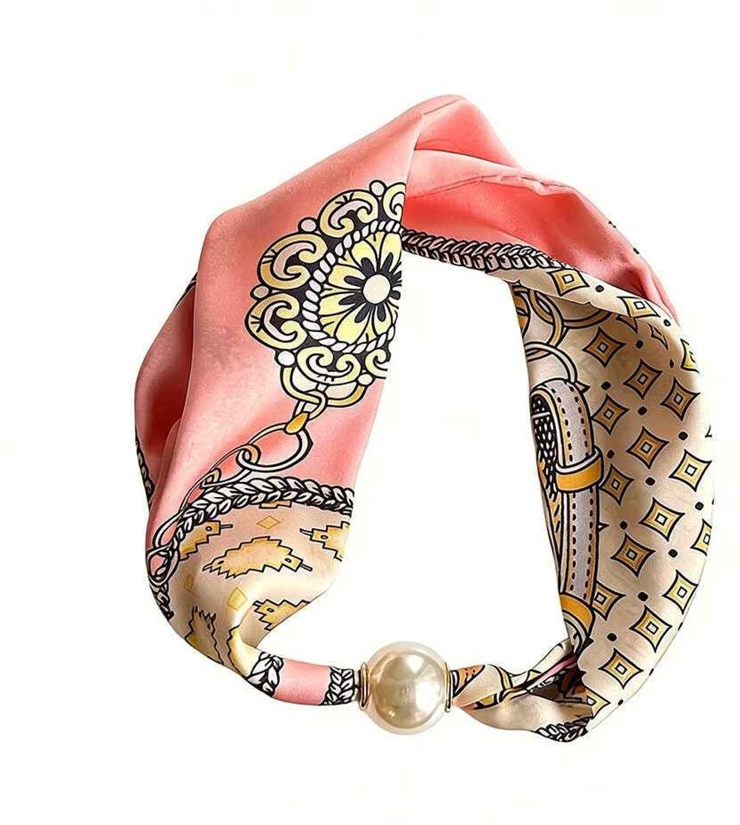 Zomersjaals met bloemenprint, casual, polyester, dagelijkse accessoires