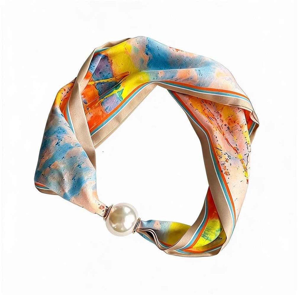 Zomersjaals met onregelmatige vorm, casual, van polyester, dagelijkse accessoires