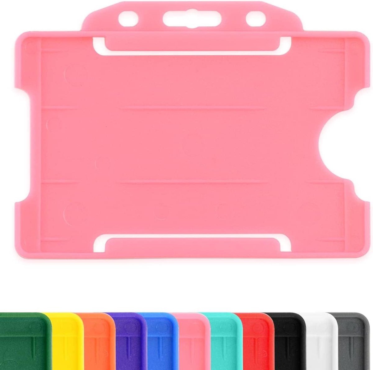 ID-kaarthouders - Pasbeschermers Badgehouders - Veilig Bewaren - Enkelzijdig Open Face - 9cm x 6.5cm - Roze