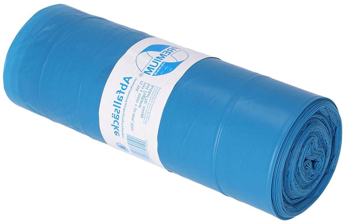 Afvalzakken - Vuilniszakken Prullenbakzakken - Afval Opruimen - Bovenmatige Scheurweerstand - 120 Liter - Blauw