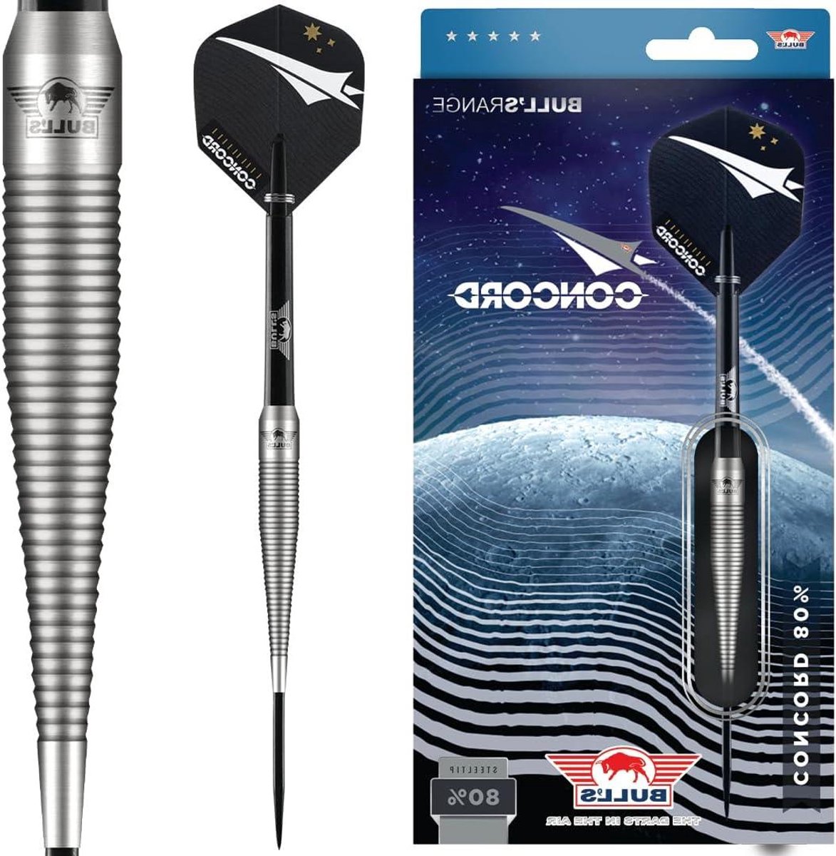 Steeltip Darts - Pijltjes Dartpijlen - Darten Oefenen - Soepele Barrel - 21 gram - Zilver