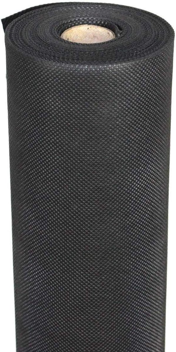 Wedoek - Bodemdoek Worteldoek - Onkruid Vrij Houden - Hoge Kwaliteit Doek - 10 m² - Zwart