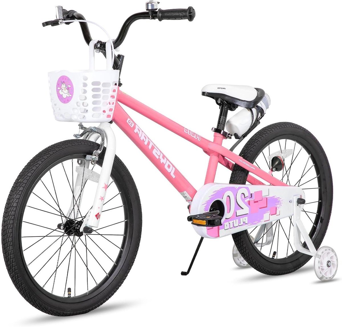 Kinderfiets - Jongensfiets Meisjesfiets - Leren Fietsen - Inclusief Mand Standaard - 20 inch - Groen Roze