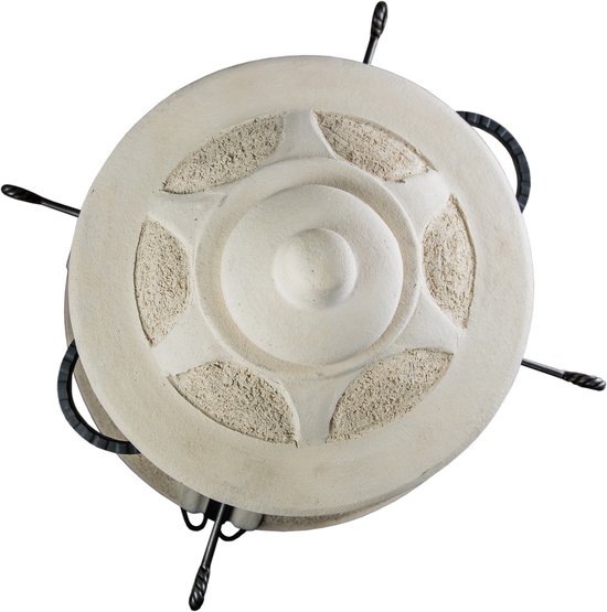 Tandoor Esaul – Keramische houtgestookte buitenoven, verticale Kamado voor vlees, groenten en brood – Met 8 XL-spiesen & accessoires – 5 cm dikke wanden voor perfecte warmteopslag – 82 cm – 100 kg - 55L *** Met beschermhoes en onderstel — afbeelding 3
