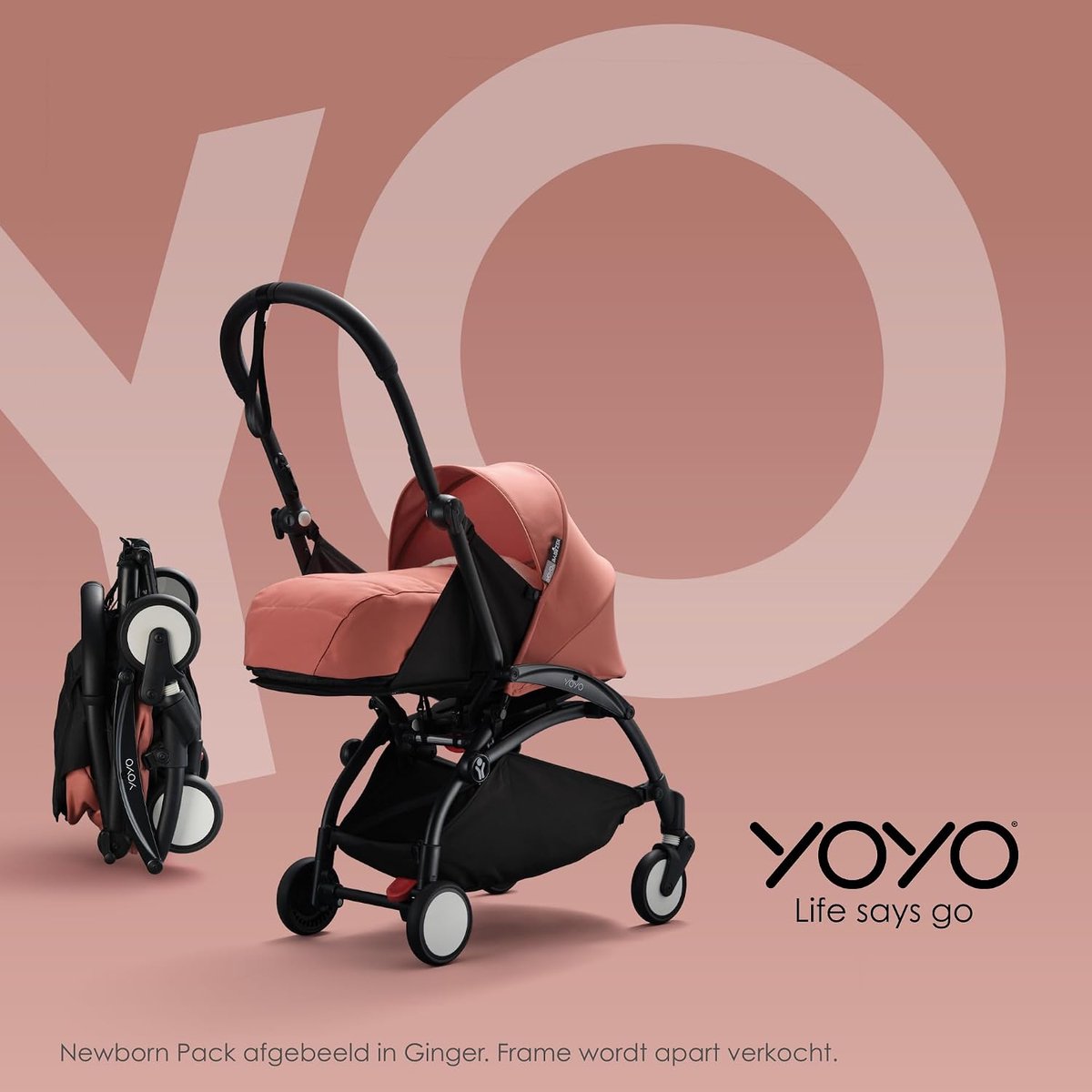 Baby Reiswieg - Draagbare wieg Reiswieg - Babyvervoer - Compact opvouwbaar - 52 x 44 x 18 cm - Rood thumbnail 4