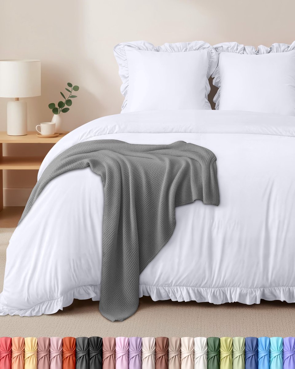 Dekbedovertrekset - Microvezel Polyester Dekbedovertrek 220x240 cm + 2 Kussenslopen 65x65 cm - Wit