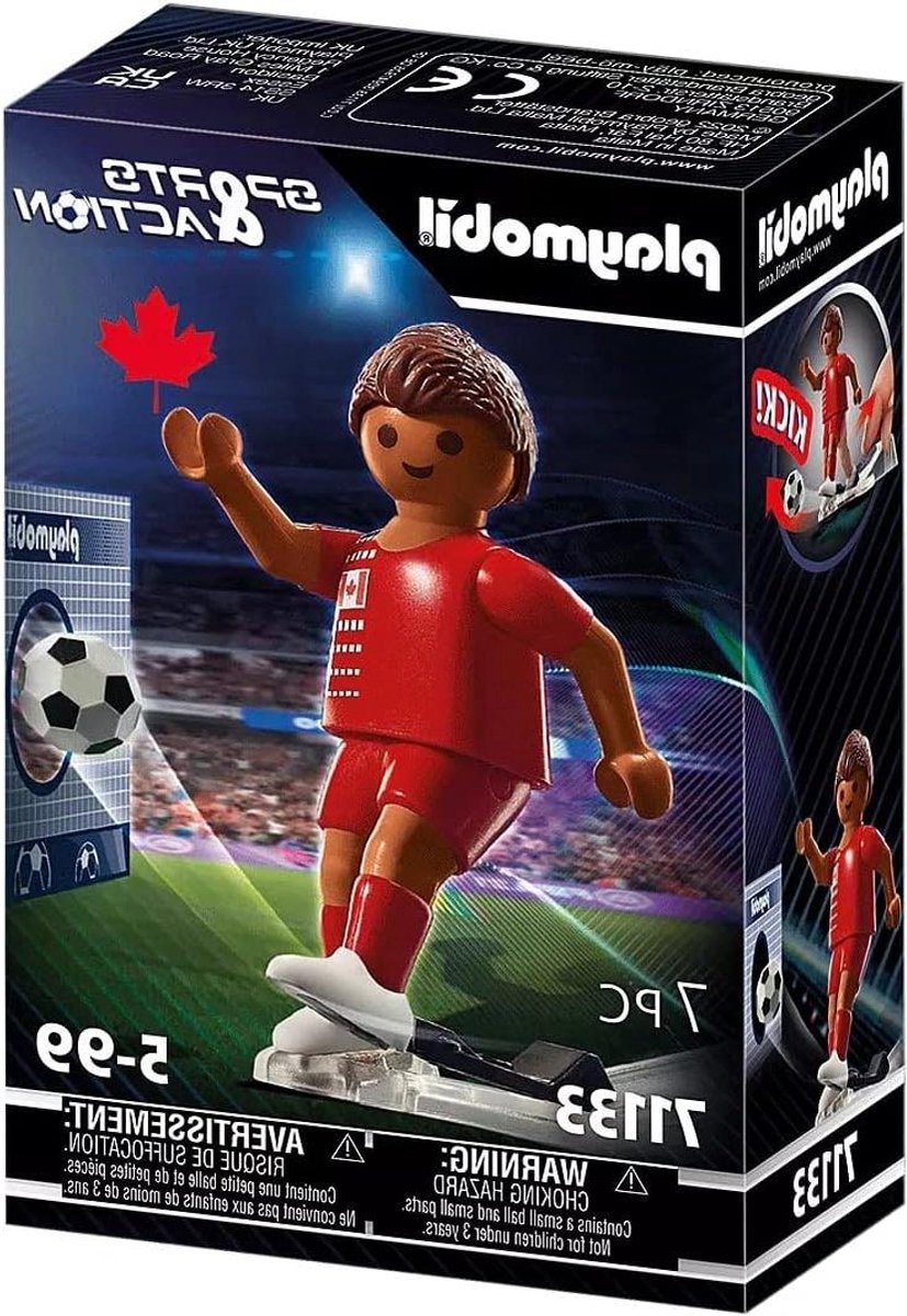 Voetbal Speler - Figuur Spel - Kinderspel - Gedetailleerd Ontwerp - 50 x 50 x 28 cm - Rood