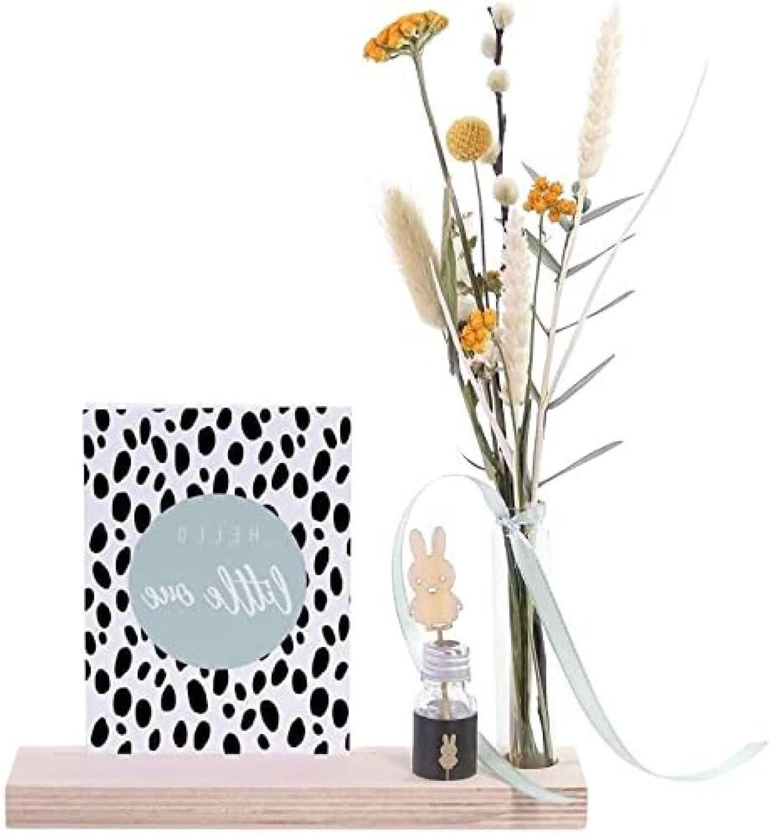 Droogbloemen Cadeau - Brievenbus Bloemen - Cadeau Herinnering - Duurzaam Boeket - 20 x 5 x 10 cm - Multicolor