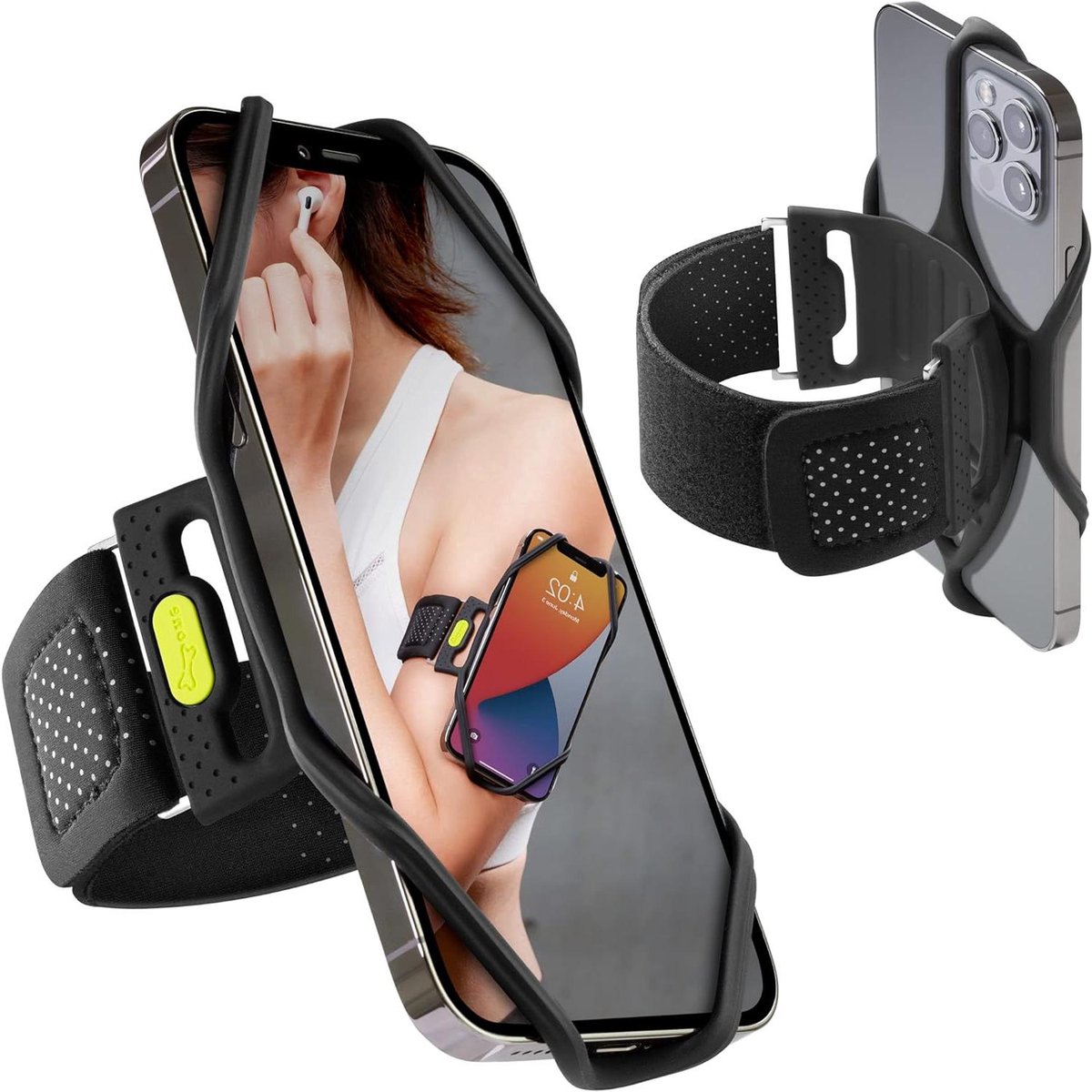 Polsbandje - Armband Houder - Hardlopen - Universeel Ontwerp - N.v.t. - Zwart