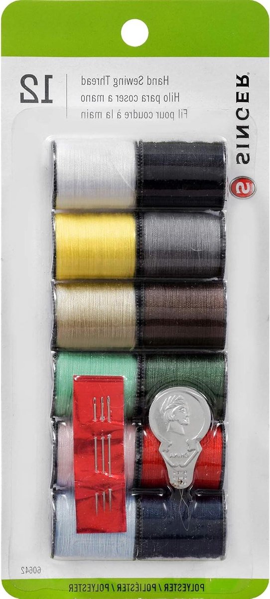 Hand Naaimachine Garen - Naaigaren Set - Kleding Repareren - Kleurvast en Wasbaar - 12 Kleuren - Assorti