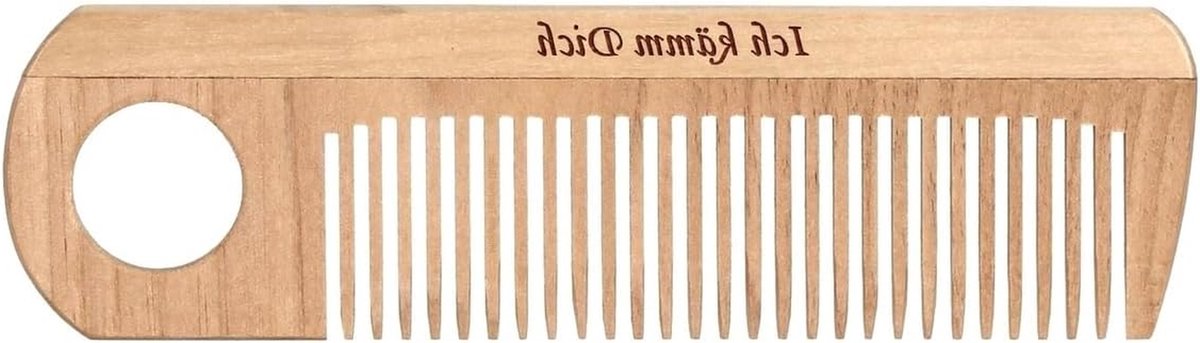 Houten Kam - Kapperskam Zakkam - Haar Styling - Antistatisch Beukenhout - 155 cm - Natuurlijk