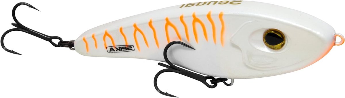 Wobbler Sendai - Jerkbait Kunstaas - Snoek Vissen - Zinkend Actie - 115 cm 32 g - Oranje Killer UV