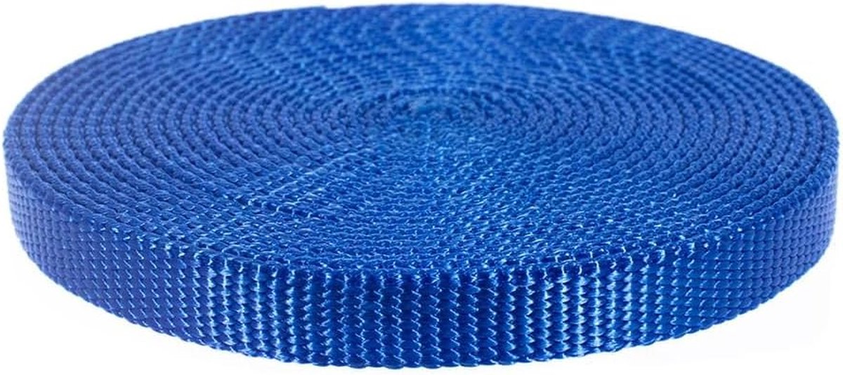 Nylon Band Materiaal - Plat Touw - Robuuste Banden - Scheurbestendig - 304.8 cm - Blauw