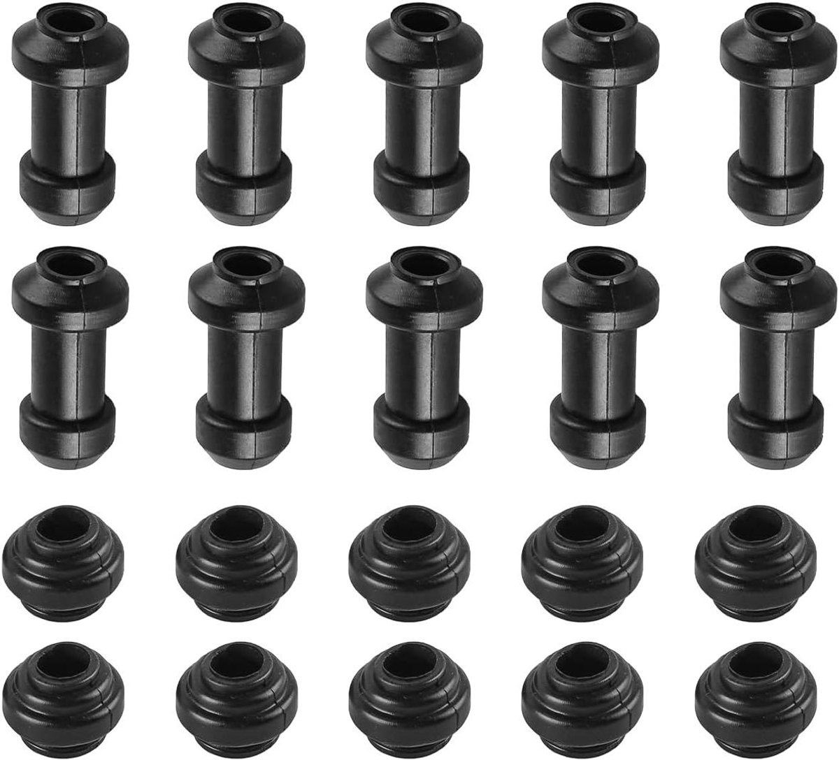 Remklauw Stofkappen - Rubber Bescherming - Remonderhoud Voertuig - Universele Pasvorm - 10 Stuks - Zwart