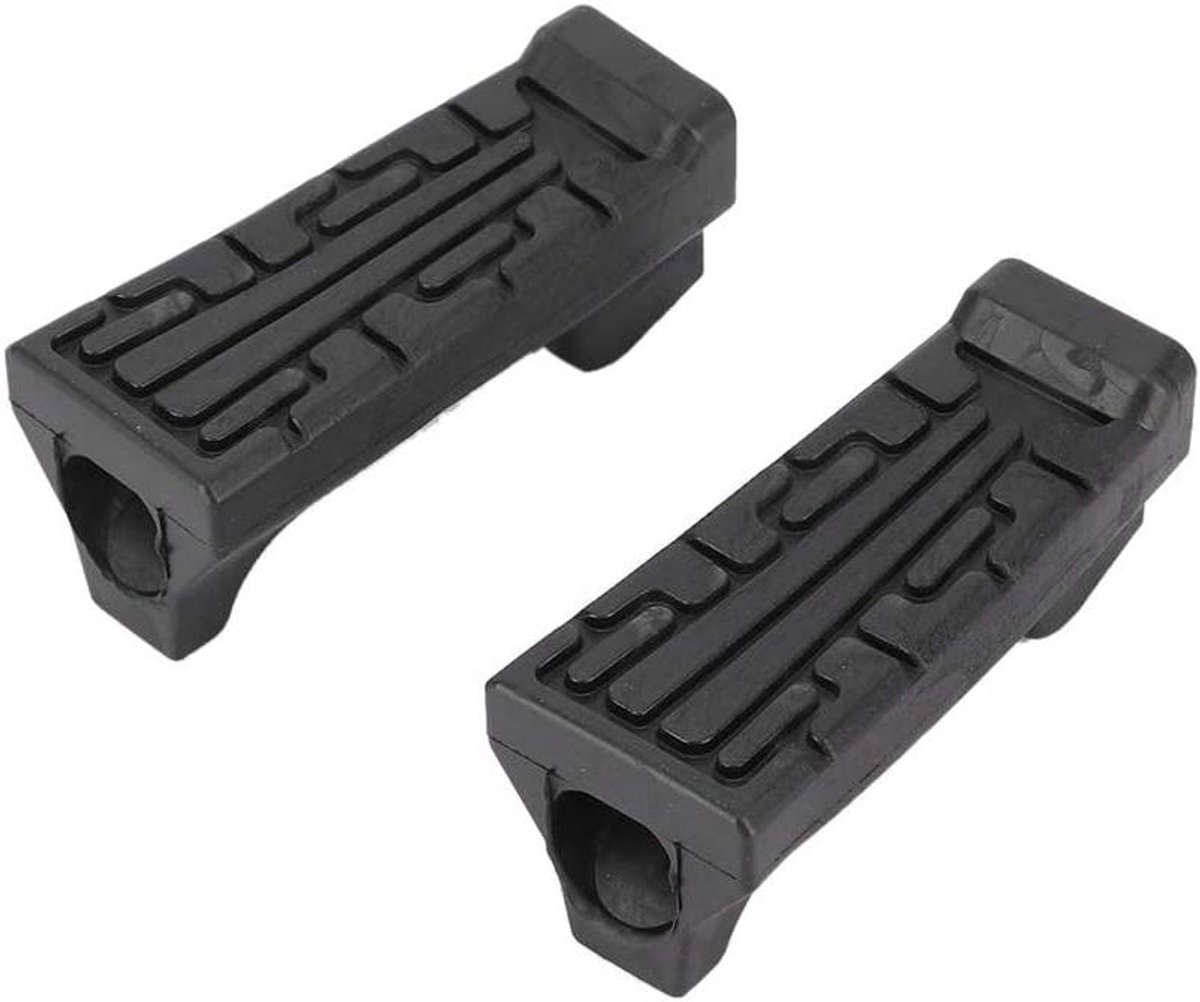 Motor Voetsteunen - Voorpedaal Rubber - Motorrijden - Specifiek voor YBR 125 - 1 paar - Zwart