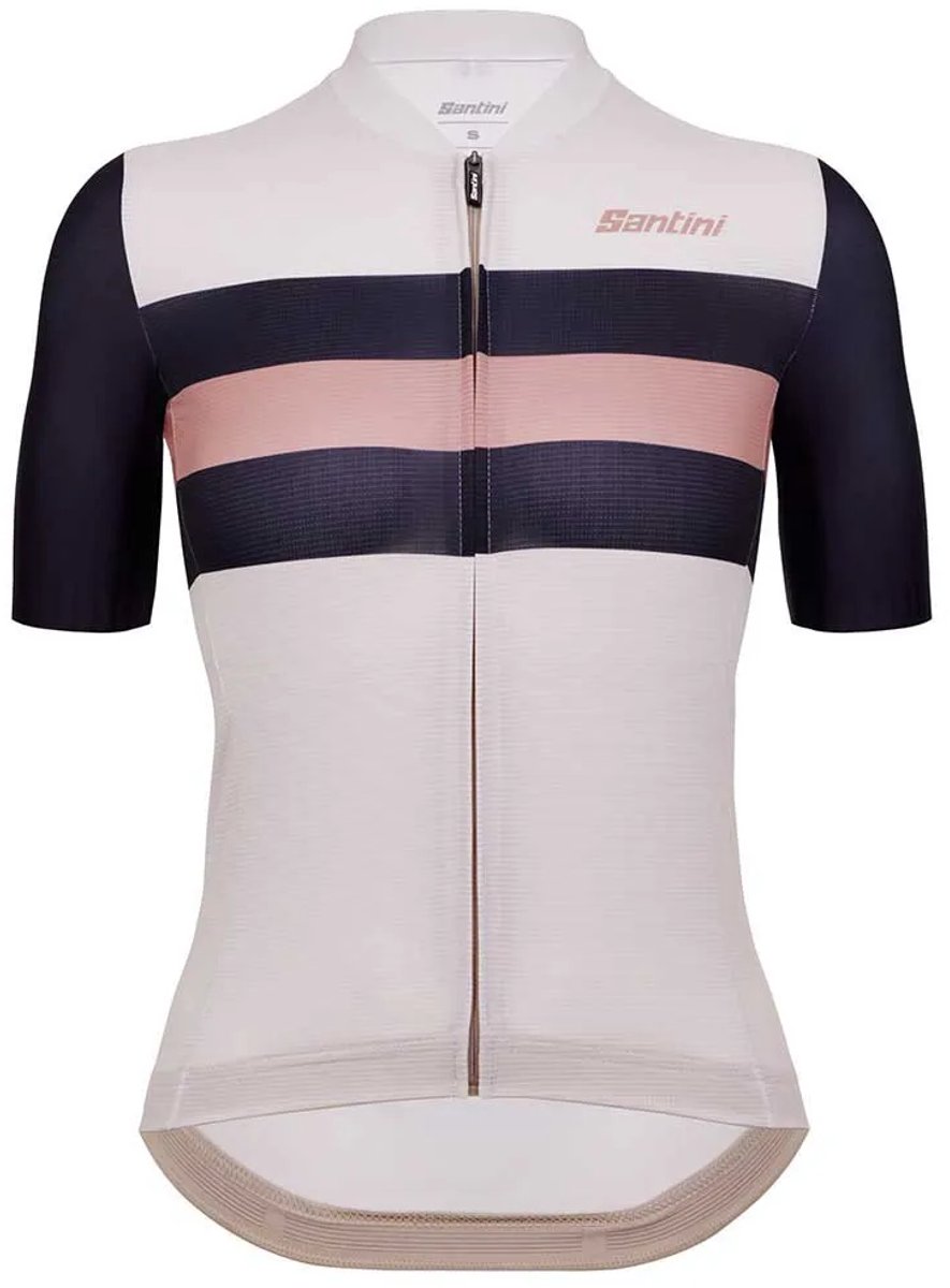 Santini Eslk Bengal Korte Mouw Wielertrui Zwart 2XS Vrouw