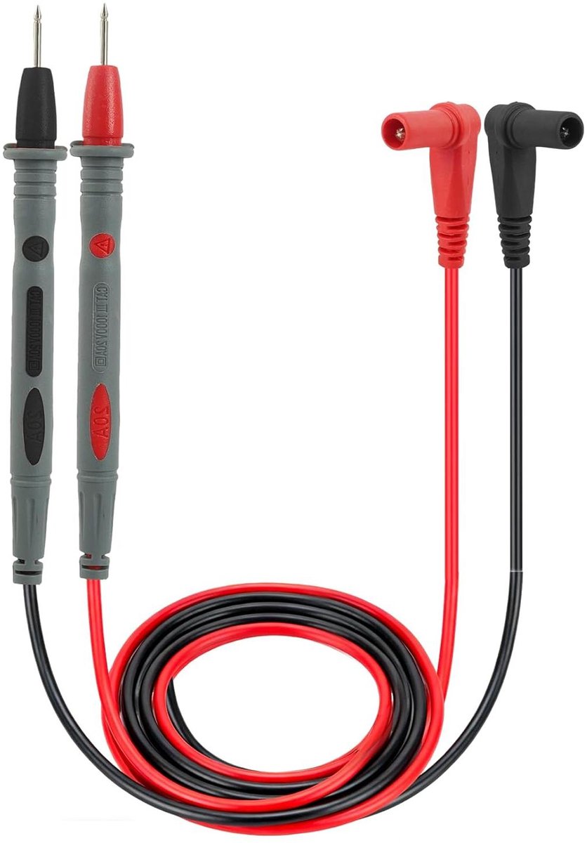 Multimeter Testkabels - Meetkabels - Elektrisch Testen - Gouden Sleutelpunt - 09 m - Rood