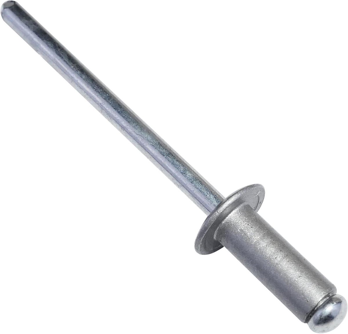 Blindklinknagels - Popnagels Aluminium Staal - Metaal Verbindingen Maken - Inclusief Pen Breekbaar - Ø4x10mm - Aluminium Grijs