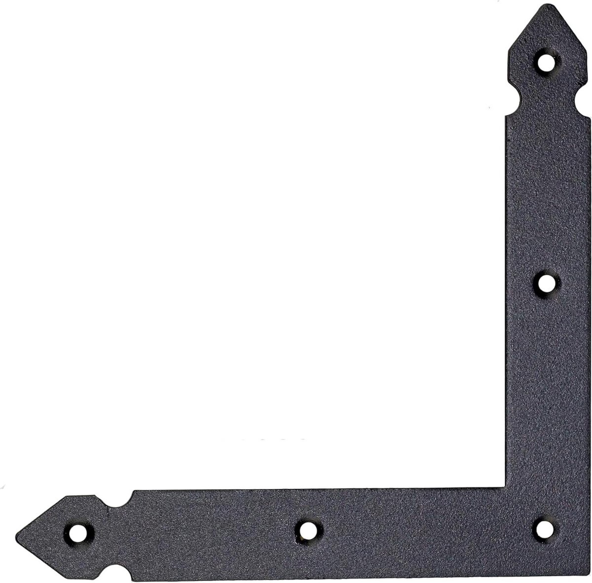 Bouwhoek Plat - Verbindingshoek Hoekprofiel - Meubels Versterken - Robuuste Constructie - 145x145 mm - Zwart