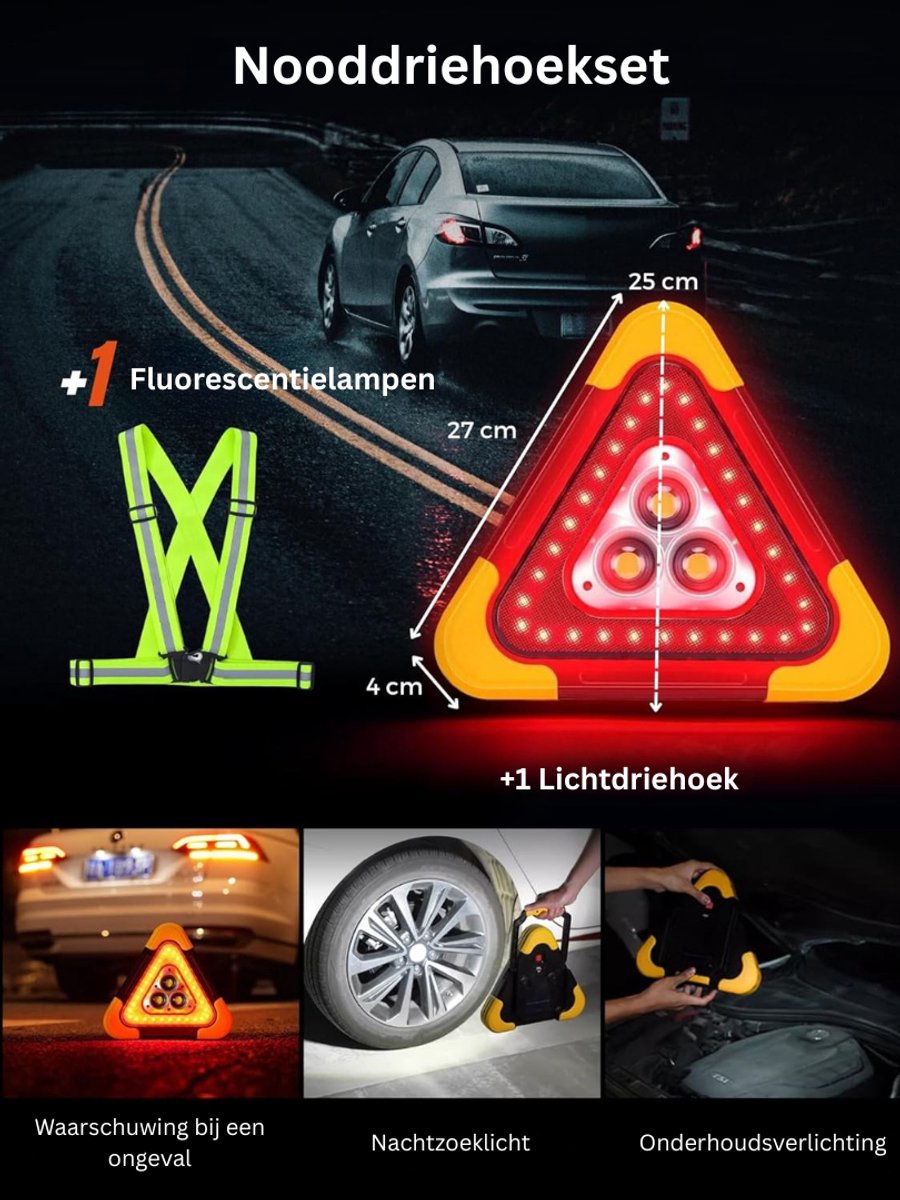 CRLYN® Gevarendriehoek – Auto Veiligheidsset – Auto Accessoires – foto 6