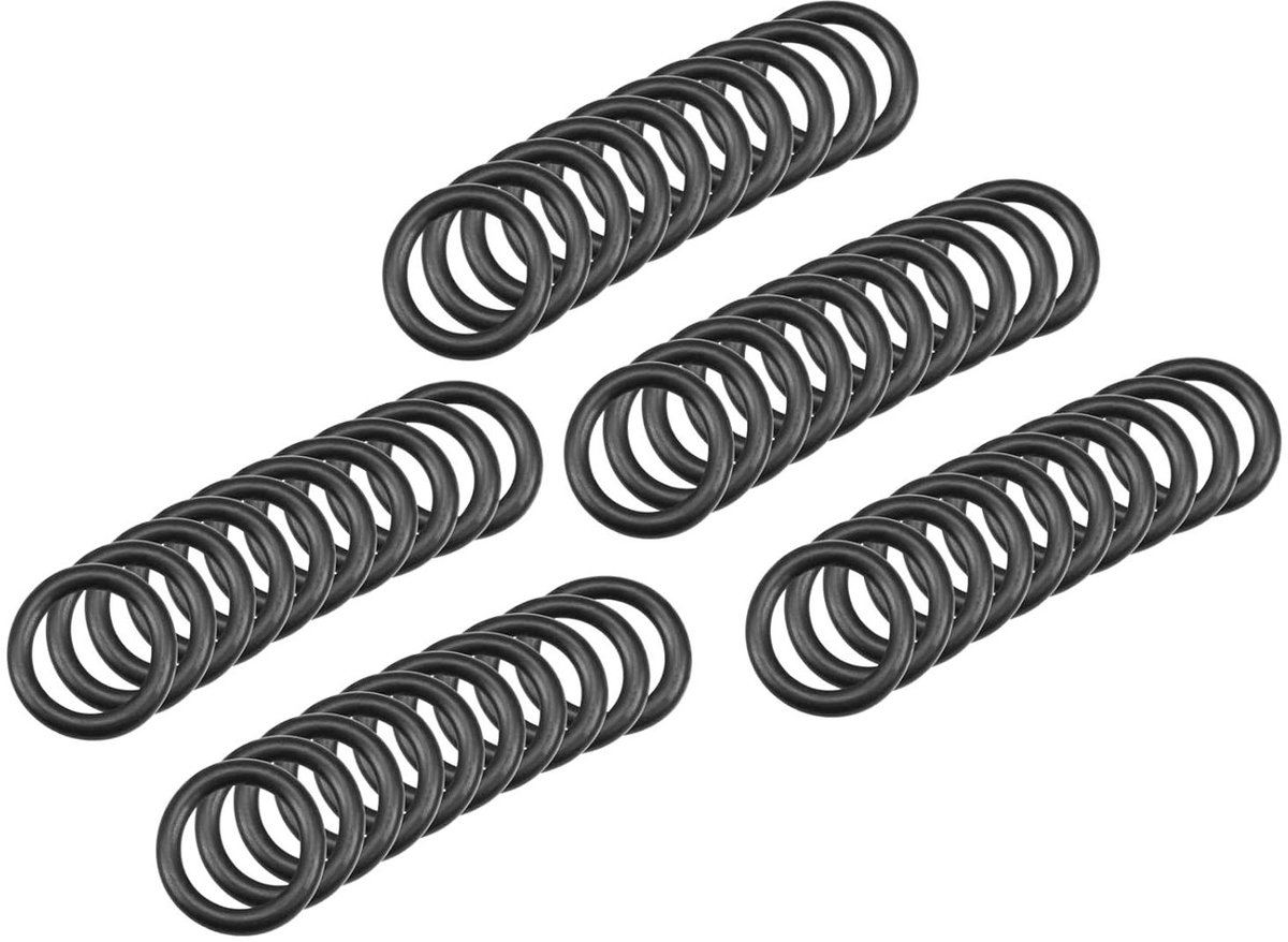 Ronde Afdichtingen - O-ringen - Kraan Reparatie - Nitrilrubber - 15x10x25 mm - Zwart