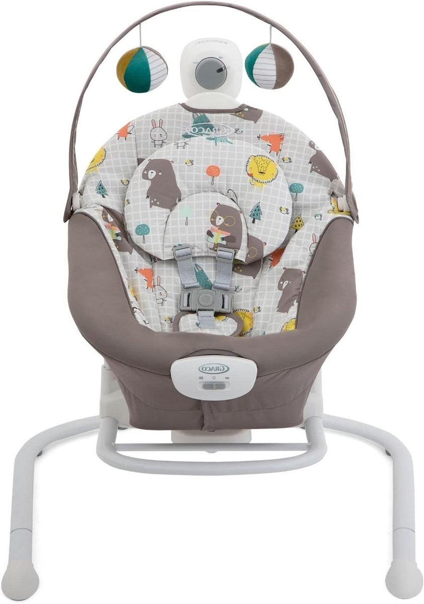 Babyschommel en Wip - Draagbare Wip Schommelstoel Baby - Baby Ontspanning - Instelbare Snelheden