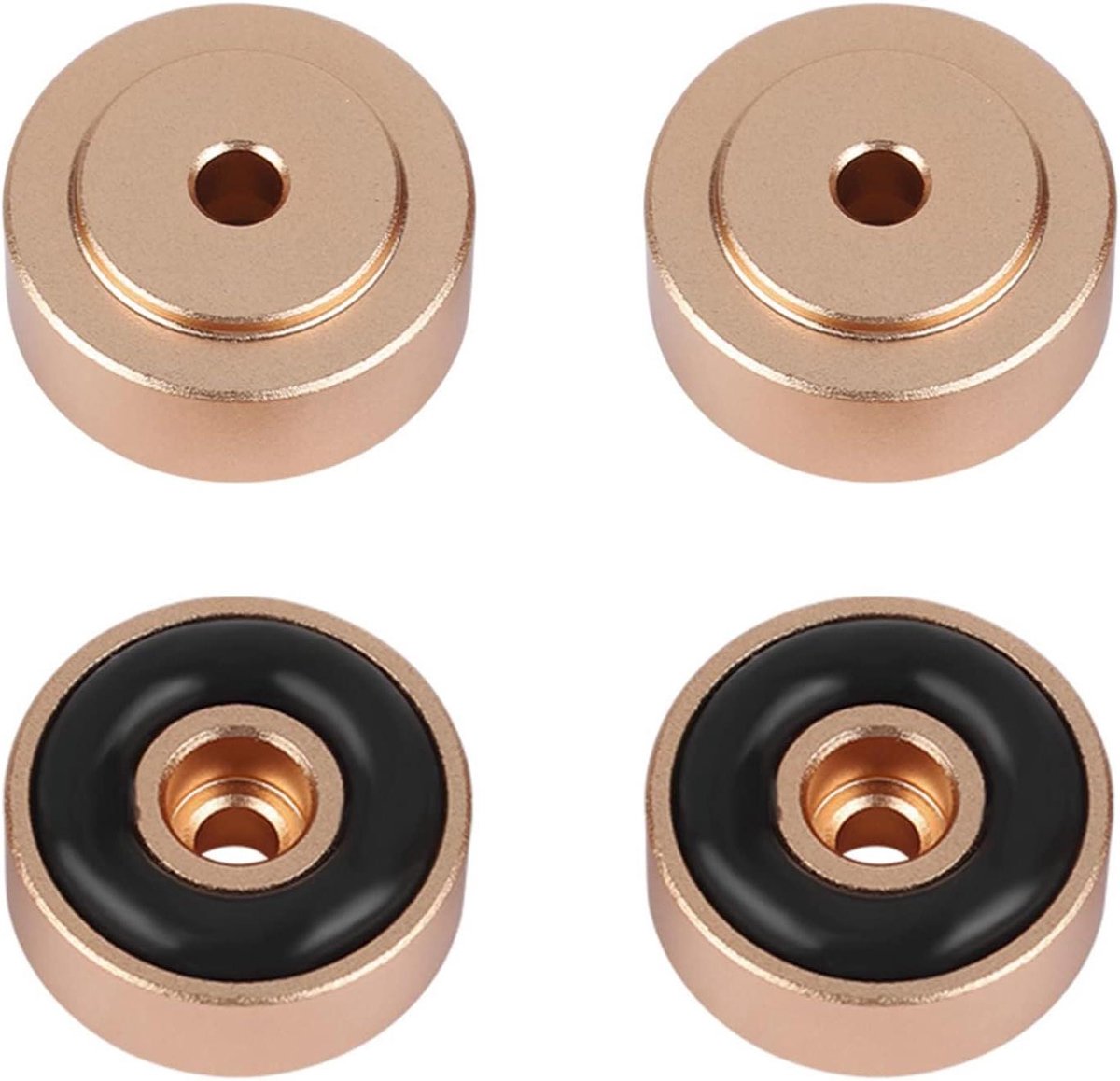 Isolatie Voeten - Versterker Voetjes - Audio Stabiliteit - Aluminium Legering - 20x8mm - Goudkleurig