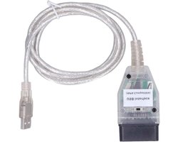 Auto Diagnose Kabel - OBD2 Interface - Auto Uitlezen - Met Schakelaar - 19 cm - Zwart