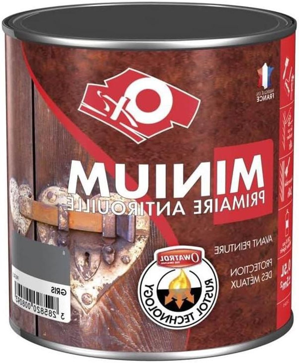 Oxi Minium - Verfverdunner Oplosser - Verf Verwijderen - Snelle Werking - 500 ml - Grijs