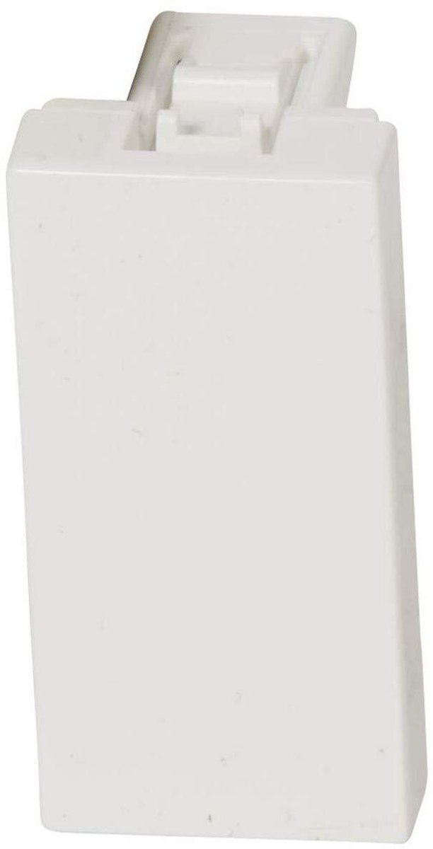 Afdekplaat - Blindplaat Wandplaat - Installatie Afwerking - AntibactRieel Oppervlak - 1 Modulair - Wit