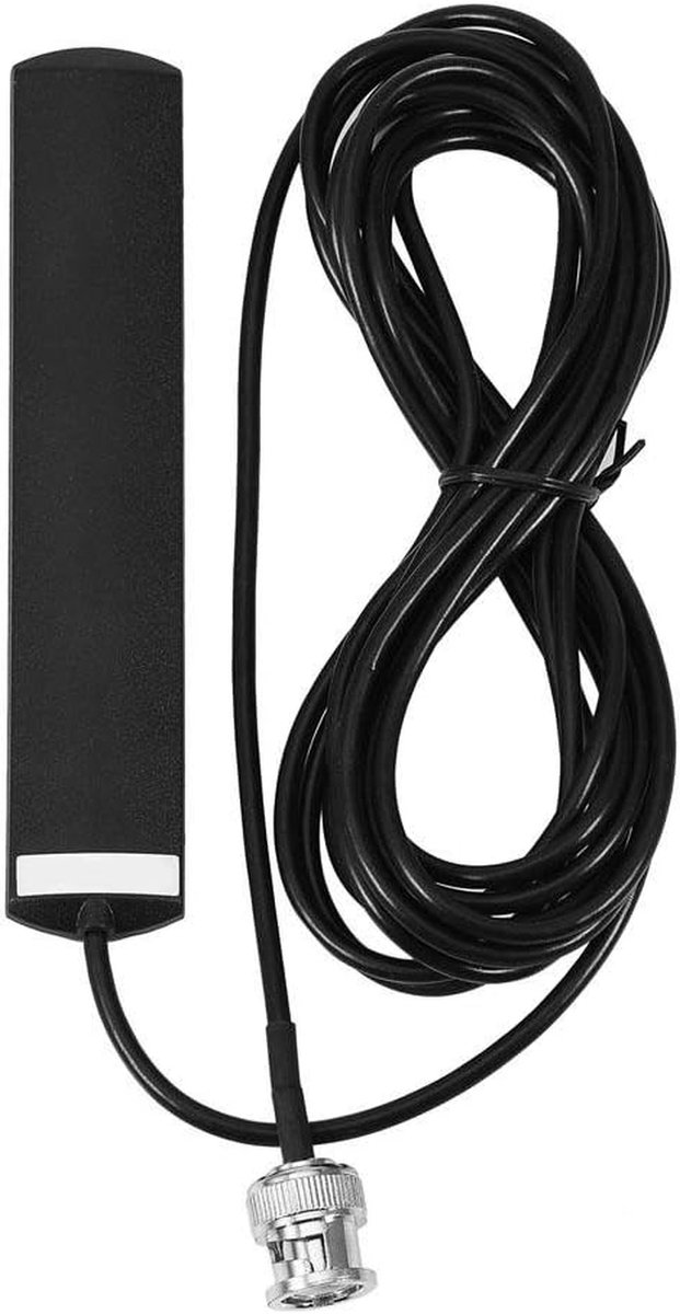 Mobiele Radioantenne - Breedbandscanner Antenne - Signaal Ontvangen - Glasmontage Plakband - 3 Meter Kabel - Zwart