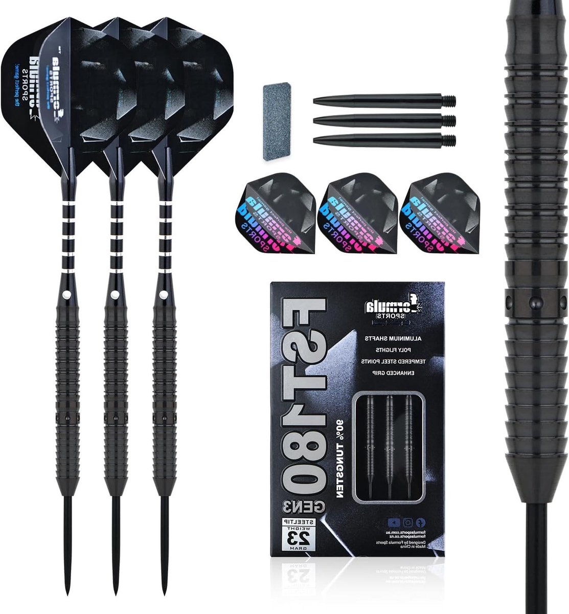 Tungsten Steel Darts - Professionele Darts - Darts Spelen - 90% Tungsten Barrrels - 21-24 gram - Zilver