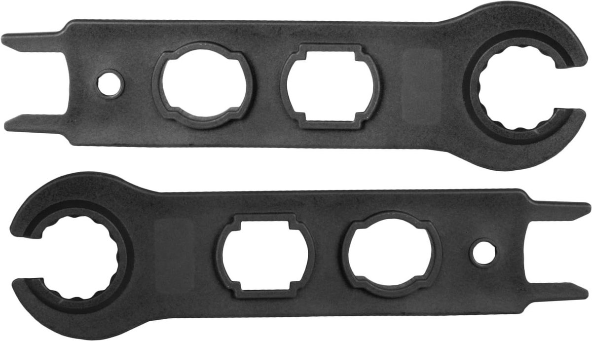 MC4 Sleutelset - Zonneconnector Tool - Installatie Zonnepanelen - Geïntegreerde Ontgrendeling - 42 Gram - Zwart