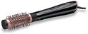 Zwarte BaByliss airstyler met koperkleurige keramische borstelkop, 38mm diameter.