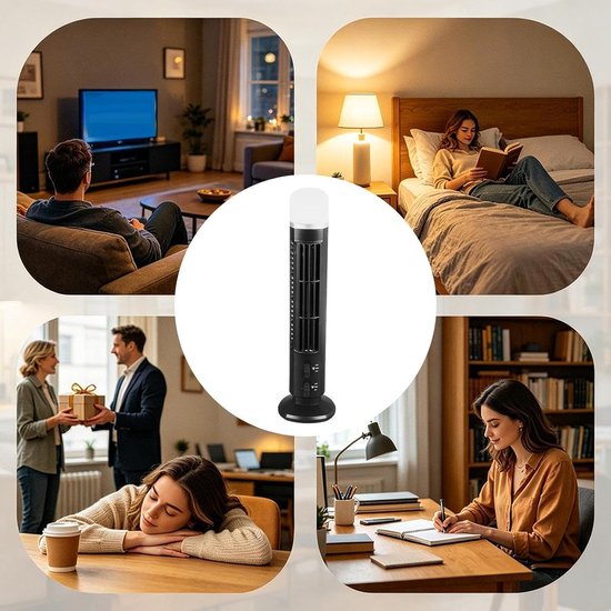 Allecto - Omnibreeze Bladloze Torenventilator - Stil Compact