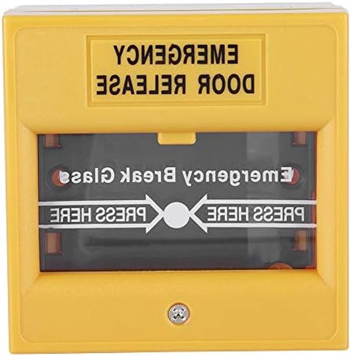 Noodoproepknop - Alarmknop Deur - Veiligheid Thuis - Glasbreuk Activering - 86 x 86 x 50 cm - Wit
