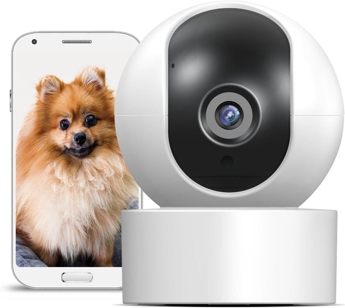 Interne Wifi Camera - Beveiligingscamera Koepel - Huisbewaking - Menselijke Herkenning - 1080p - Wit