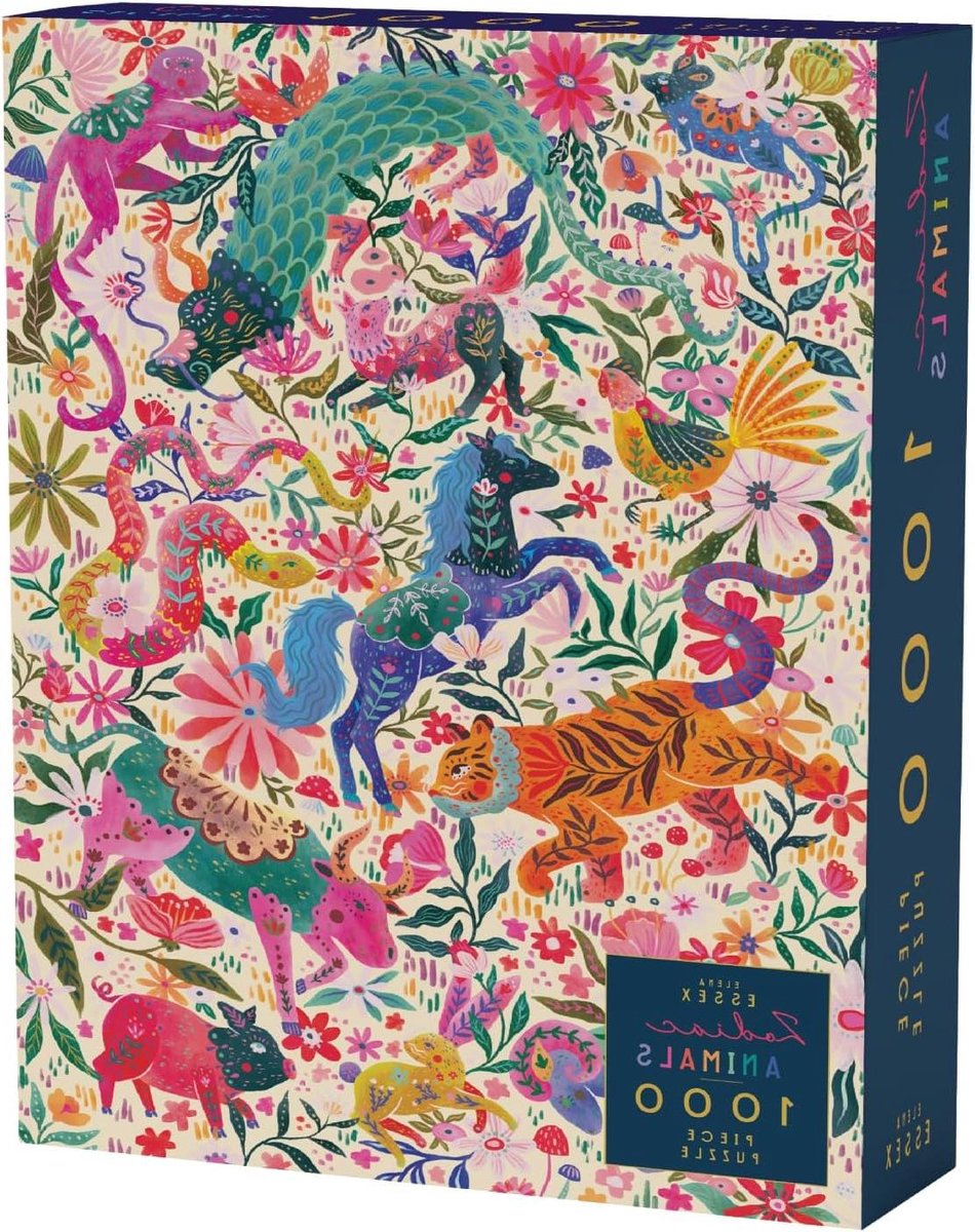 1000 Stuks Puzzel voor Volwassenen met Dierenriem Dieren Thema Poster Inclusief