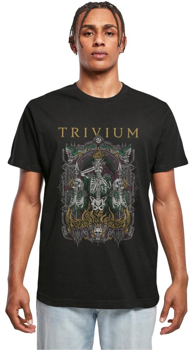 Merchcode Trivium - Third Heren Tshirt - M - Zwart