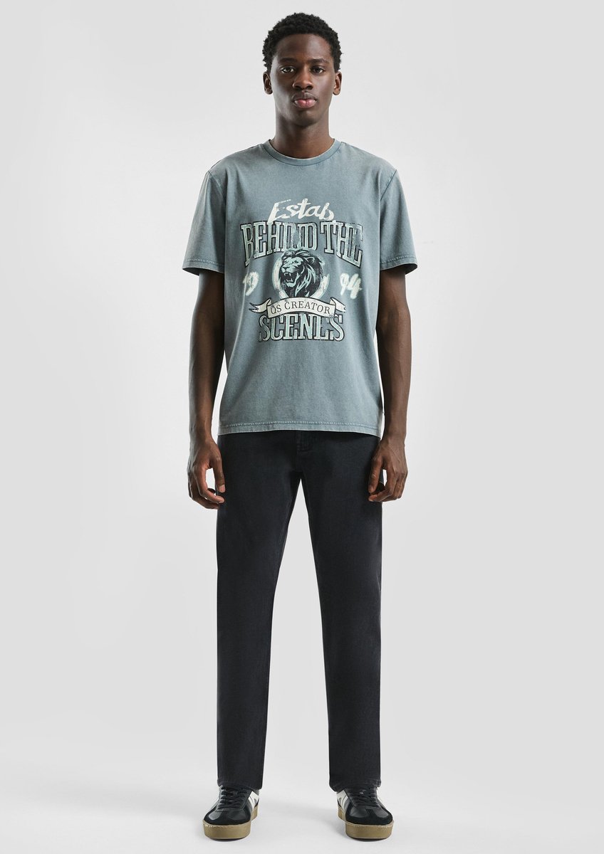 Q/S designed by - Heren broek - Maat 29/L34 - Mannen - 99Z8 GREY/BLACK - katoen