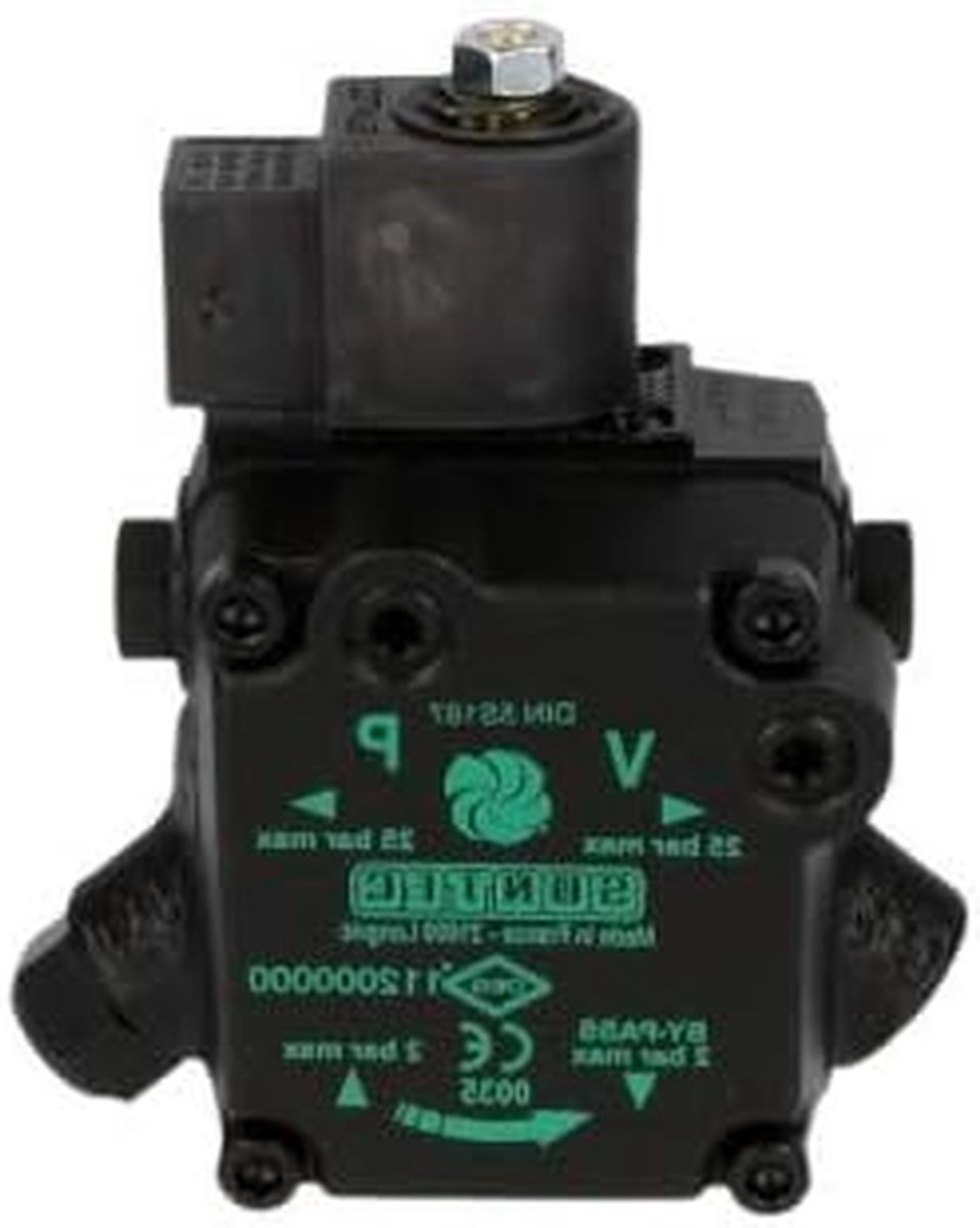 Oliepomp Servicepomp - Vervangingspomp Motor - Branders Onderhoud - Viton Afdichtingen - Ø 32 mm Naaf - Zwart