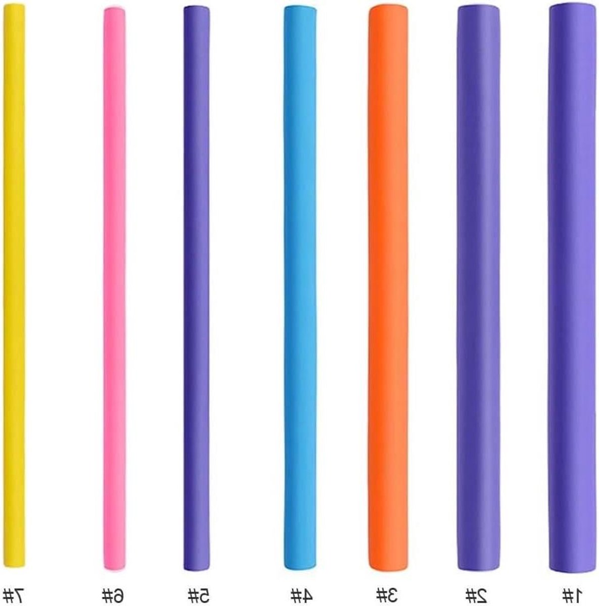 Haarrollers - Krulspelden Flexibel - Haar Krullen - Hitteloos Styling - 42 Stuks - Veelkleurig