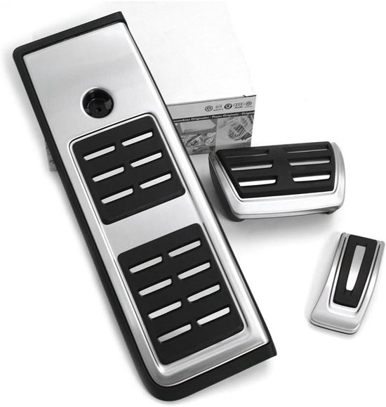 Pedaaldoppenset - Pedaalhoezen - Auto Interieur - Roestvrij Staal - 42 x 8 x 26.5 cm - Zwart — afbeelding 3